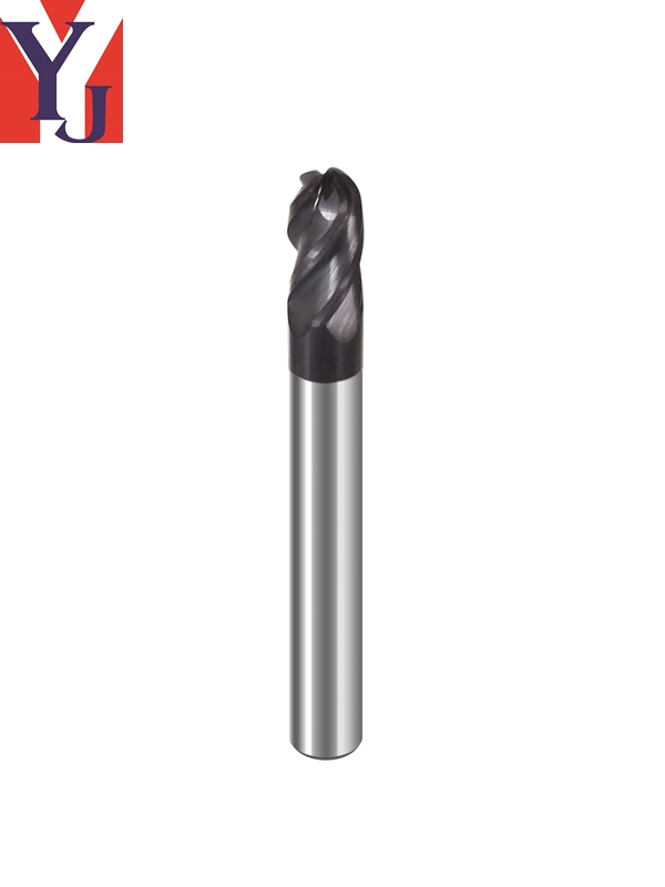 Long Shank Ball Nose End Mills - 4 Flutes