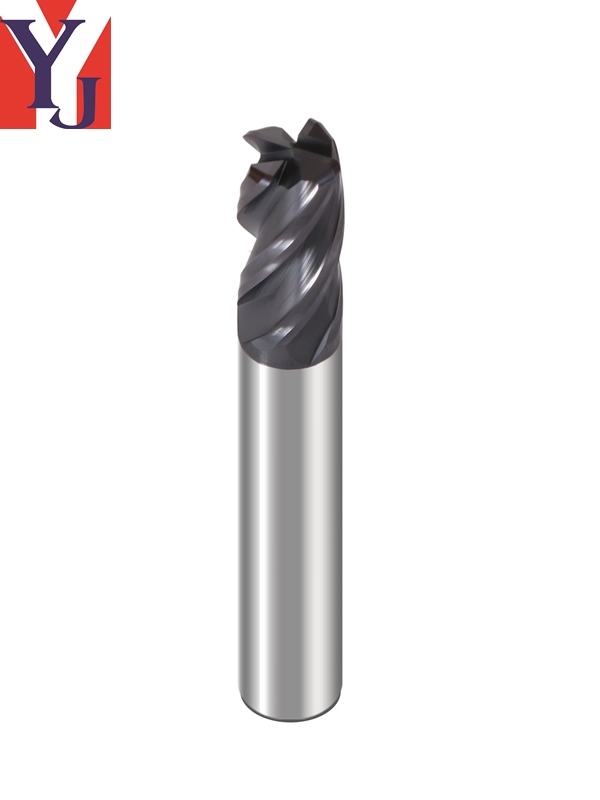 Long Shank Corner Radius End Mills - 4 Flutes